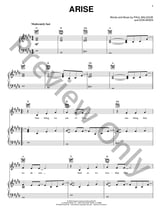 Arise piano sheet music cover